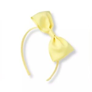 Janie and Jack Bow Headband Vivid Yellow
